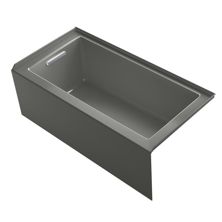 Underscore 60 in. Rectangular Apron Front Right Drain Bathtub in Cashmere Underscore 60 in. Rectangular Apron Front Right Drain Bathtub in Cashmere