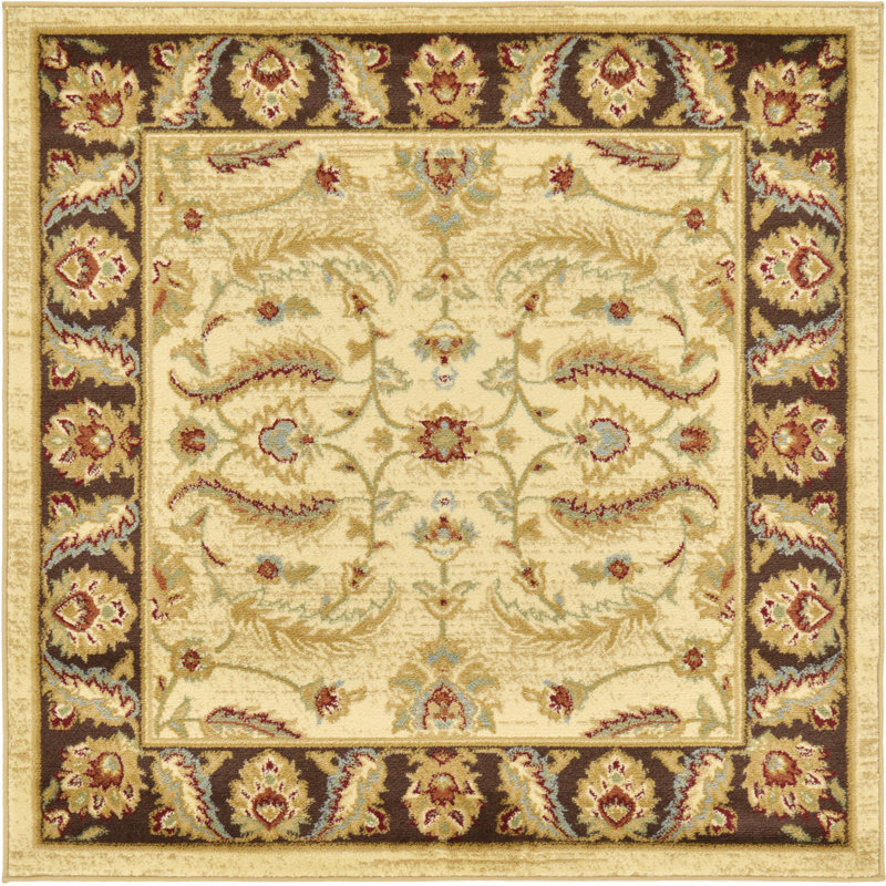 Niles Floral Indoor Rug, Square 4'1"