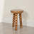 Paulownia Wood Bead Ball Tri-Pod Accent Table-124635722