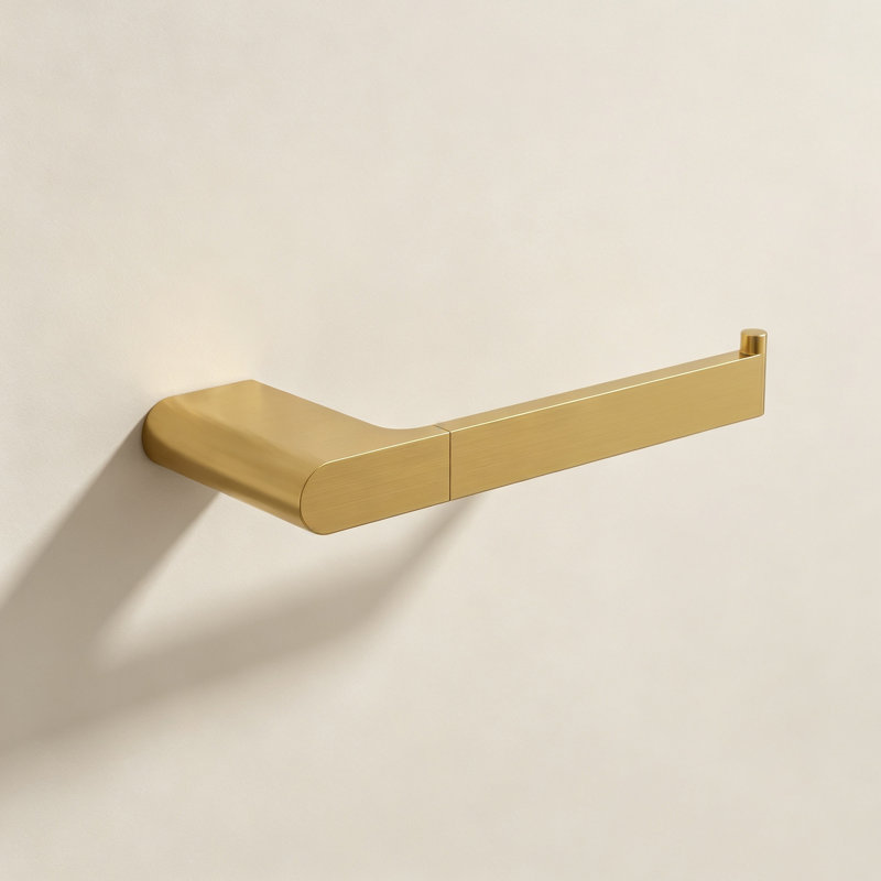 Porte-papier hygiénique mural en acier inoxydable, Brushed Gold
