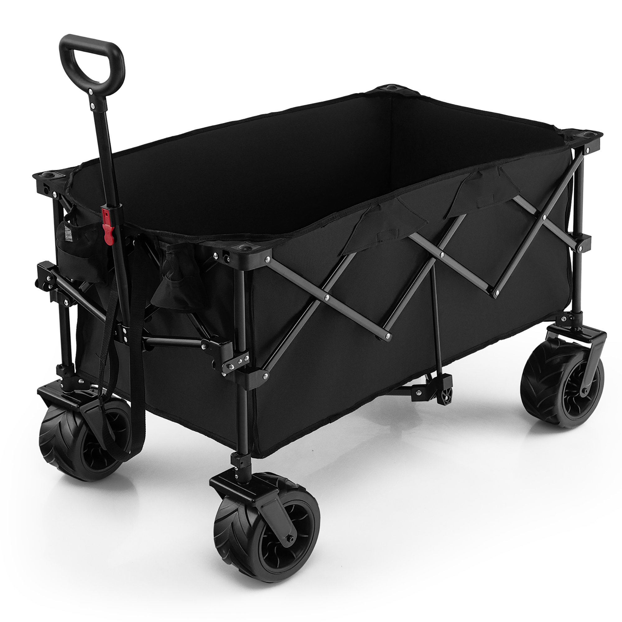 Collapsible Storage Cart, Folding Utility Wagon, Holds Up To 176