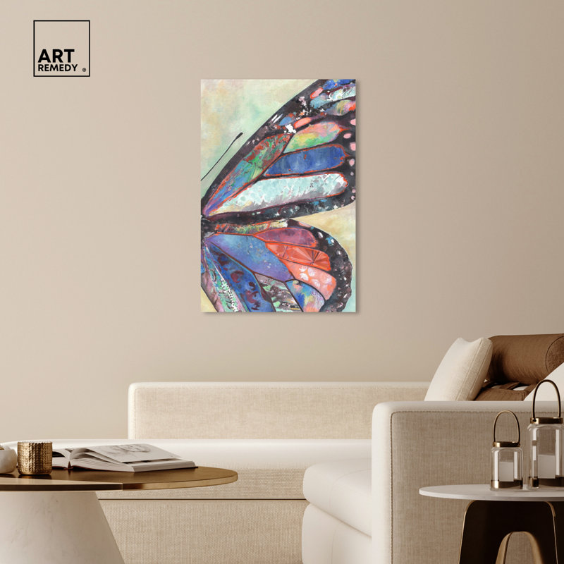 Colorful Butterfly Canvas Wall Art, 30" x 45", Gallery Wrapped