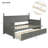 Stylish And Functional Twin Size Daybed With Storage Drawers In Gray