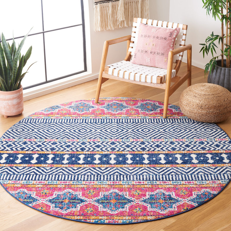 Dishant Performance Southwestern Rug, Round 6'7"