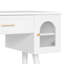 Ensemble de coiffeuse et coiffeuse Elegant Vanity, coiffeuse moderne avec organisateur, bureau d'écriture, port de charge-1305097295
