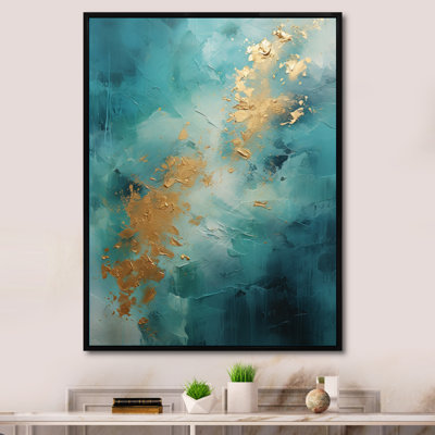 Jaalah turquoise tranquillité IV - imprimé