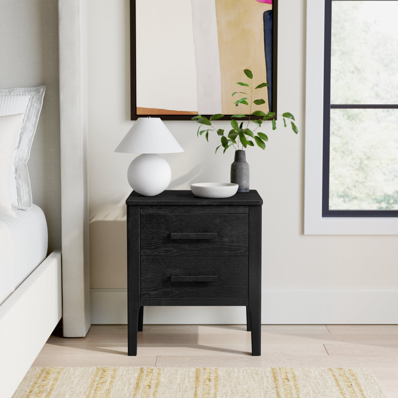 Godina 2 - Drawer 20" Nightstand, Black
