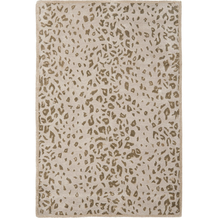 Tapis gris en laine / viscose touffeté à la main Jamon Martha Stewart, Rectangle 8 pi x 10 pi