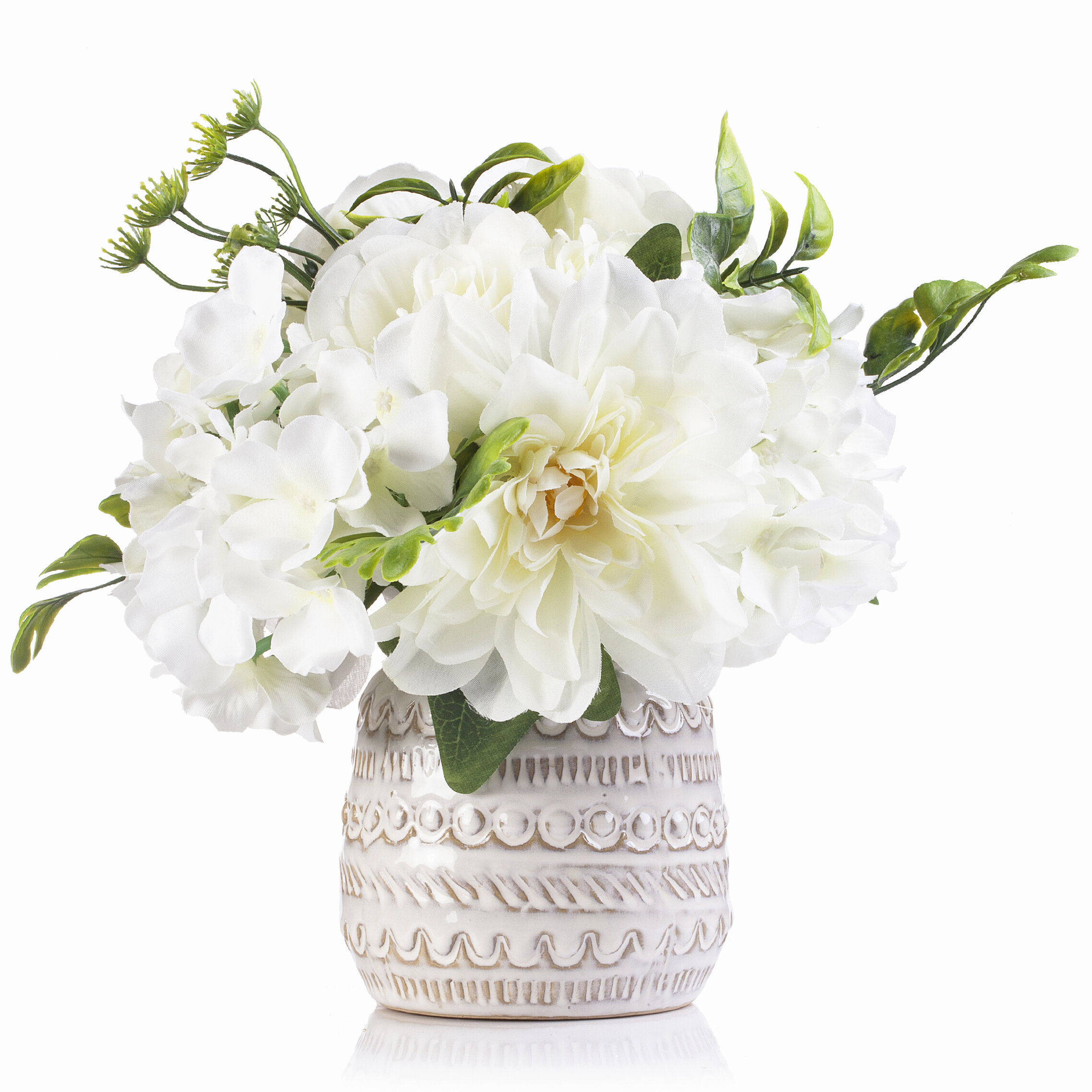 Highland Dunes Mixed Floral Arrangements in Pot & Reviews | Wayfair