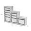 Armoire polyvalente moderne, Sonomo, 51,9 po x 36,6 po x 11,8 po | 100% panneau de particules enduit de mélamine, épaisseur: 0,7 pouce | Nombreuses tablettes, conception à fixation murale | Style scandinave pour des solutions d'organisation et de range-671798118