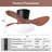 24'' Ceiling Fan with LED Lights-635821253