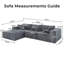 Canapé modulaire 110 po pour salon modulaire Cloud-246101902