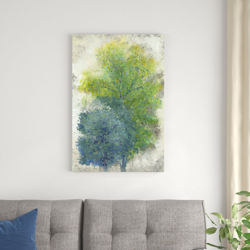 Une paire d'arbres II, H 36 po x l 24 po x P 1,25 po