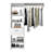 150 Closet System British, Bedroom, White