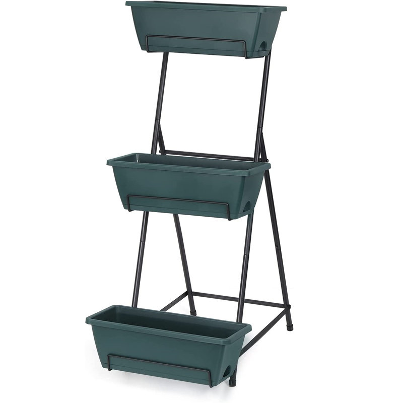 Nathanim Vertical Garden, 39" H x 17" W x 16.1" D, Green