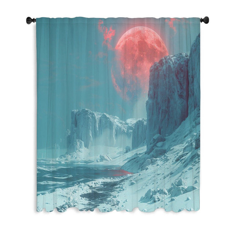 Rideaux de fenêtre, rideaux occultant et occultant Fantasy Landscape, L 50 po x L 84 po