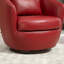 Fauteuil demi-tonneau rembourré pivotant avec rangement-1975871543
