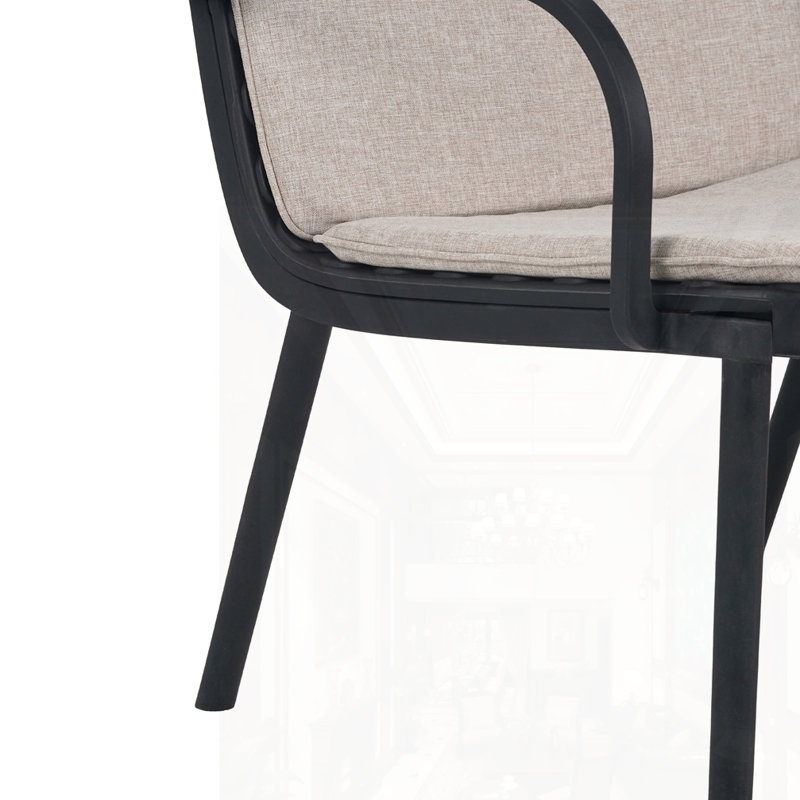 Outdoor Patio PP 3PCS Chair Set, Black
