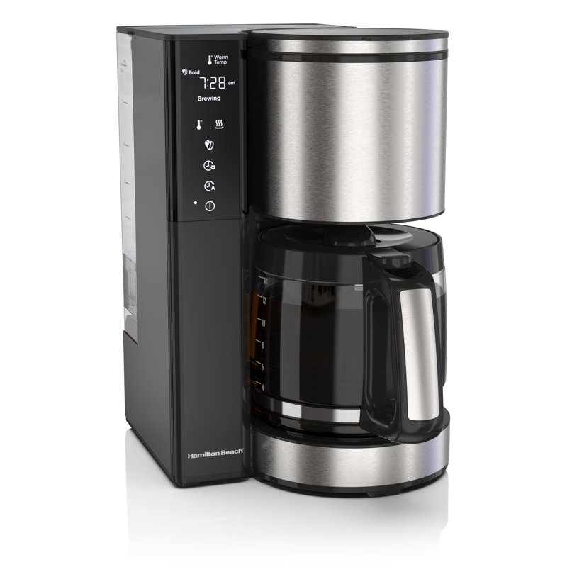 Hamilton Beach 14-Cup Black and Stainless Steel Coffee Maker