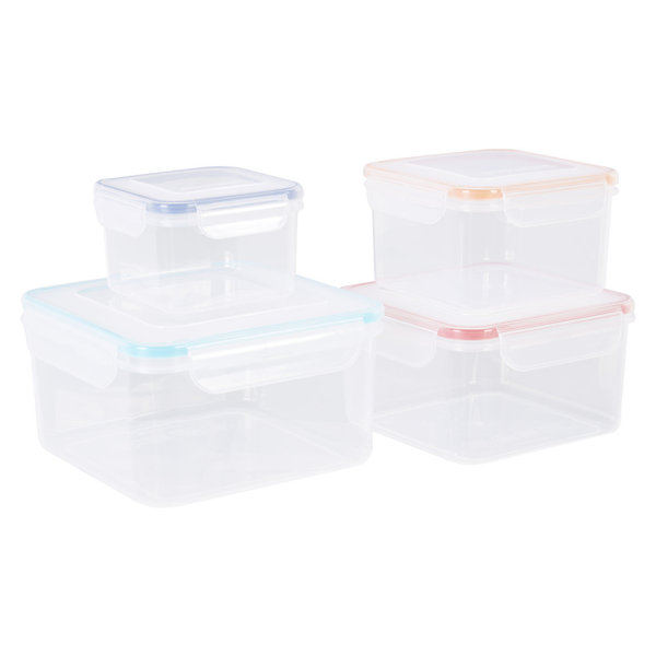 Symple Stuff 4Pc Square Food Containers | Wayfair.co.uk