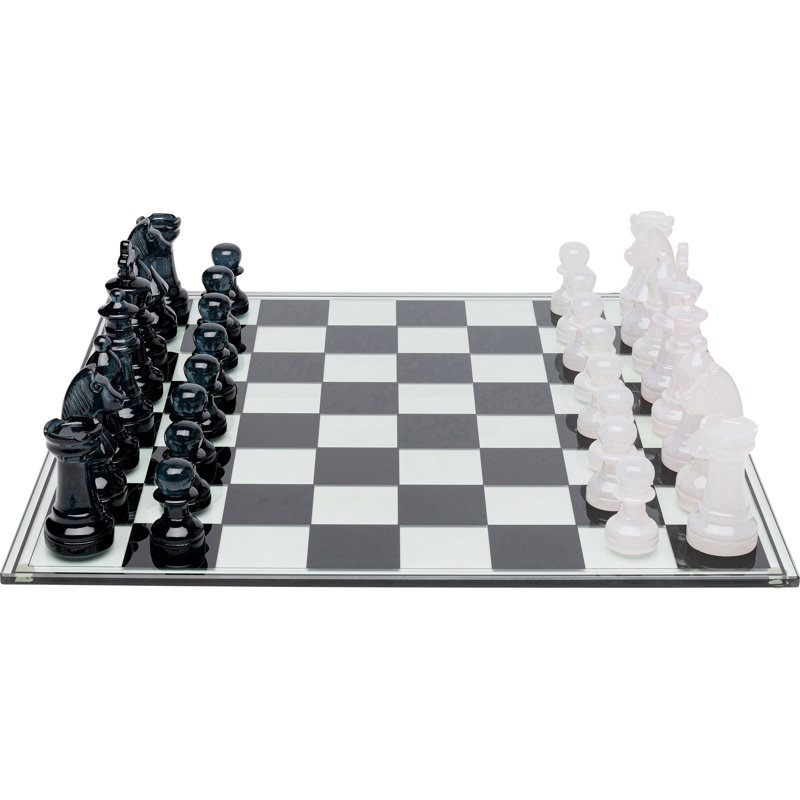 Deco Object Chess, Transparent/Black