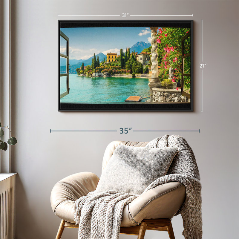 Nature «Window To Villa Monastero», H 21 po x l 31 po