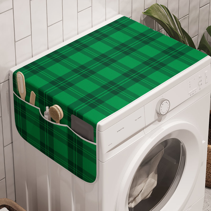 East Urban Home Retro - Ensemble de 2 machines à laver 47 po x 18,5 po - vert forêt / gris foncé