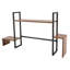 Bibliothèque de bureau à 2 niveaux H 25,6 po x l 48,8 po Anthany