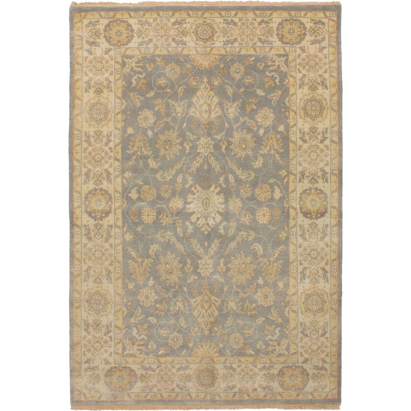 Tapis en laine foncé 5 pi 1 po x 7 pi 5 po noué la à la main one-of-kind Setzer