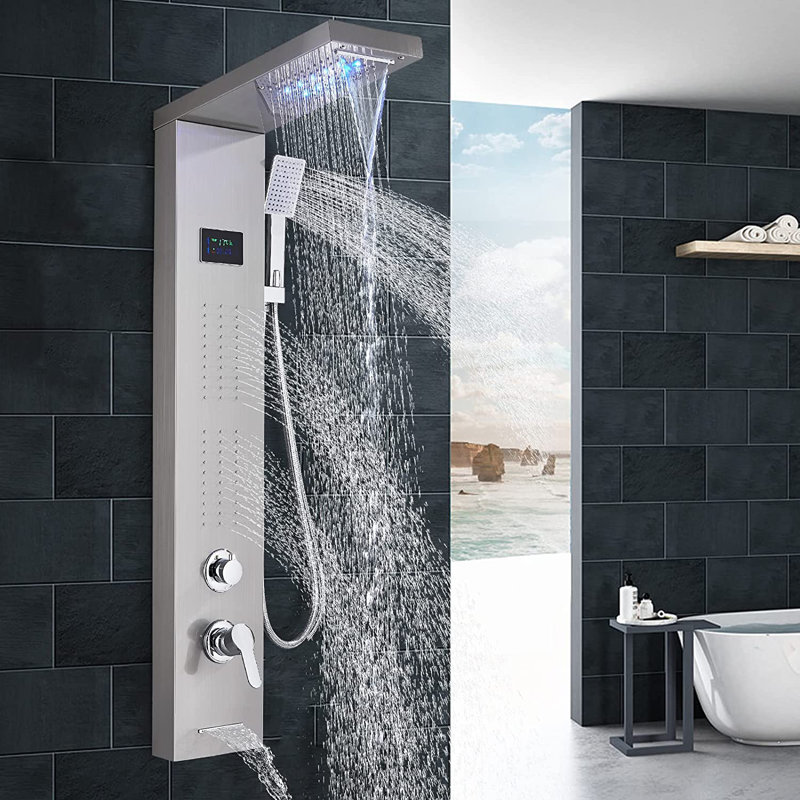 44.48'' Shower Panel with Fixed Shower Head