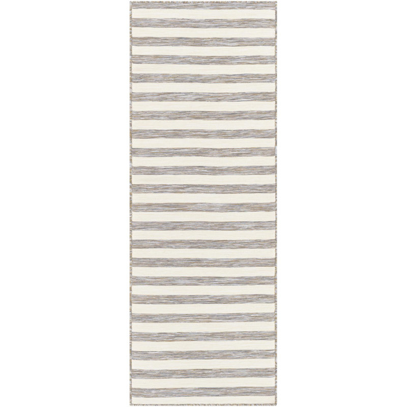 Orman Striped Indoor / Outdoor Rug, Runner 2'7" x 7'3"