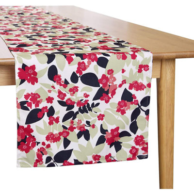 Deconovo Designer Series Rectangular Table Cloth With Floral Pattern Water Resistant Tablecloth Wipeable Table Runner For Wedding