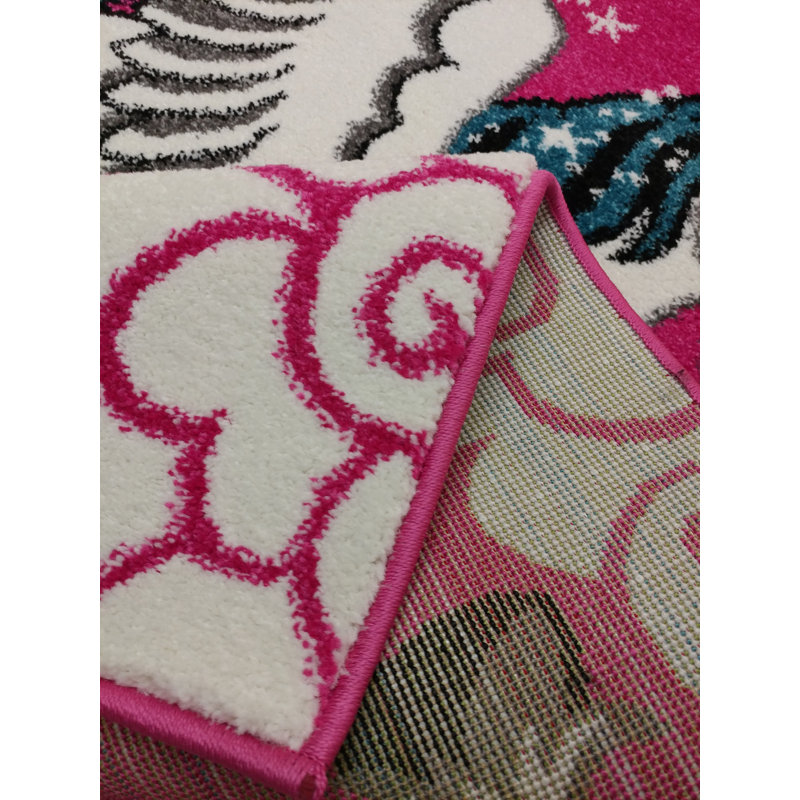 Tapis pour chambre d'enfant Angelia, Rectangle 5 pi 3 po x 7 pi 3 po