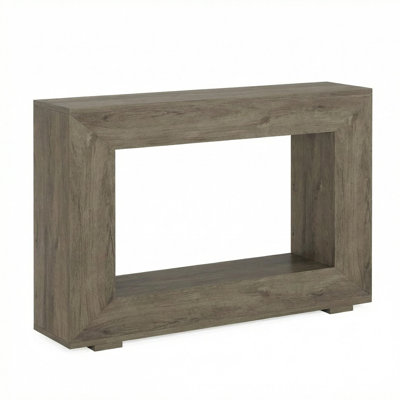 Farmhouse Console Table, 47" Rustic Wood Entryway Sofa Table with Storage