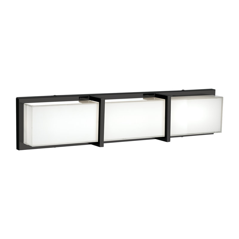 Watford Dimmable LED Bath Bar, Black