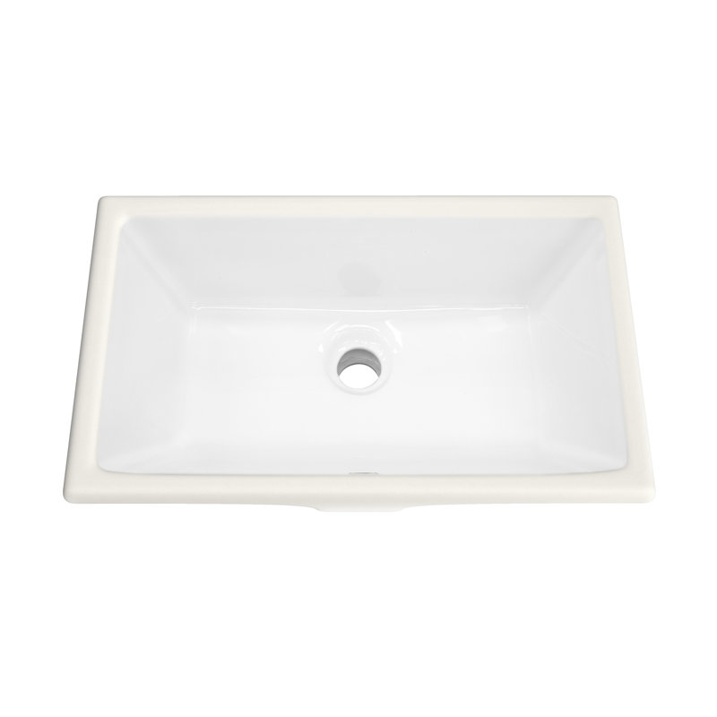 Évier encastré en céramique de 21 po de largeur pour meuble-lavabo