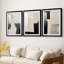 ABSTRACT Series DCLV  -Custom Framed  Premium Print W Matt - 3 Pieces-1359542772