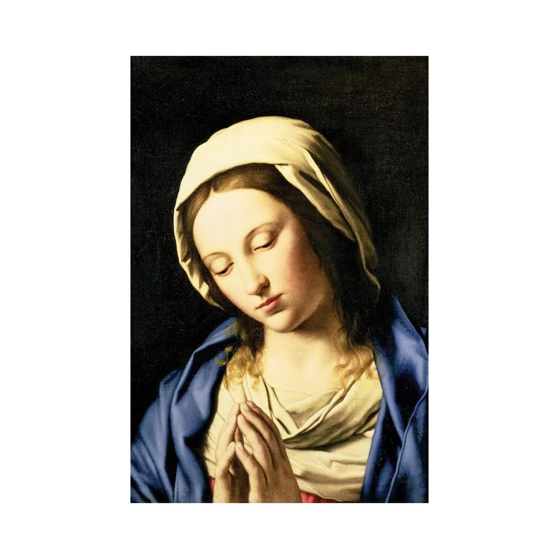 Madonna at Prayer 1 Piece Wrapped Canvas Wall Art, 66.04 cm H x 45.72 cm W x 1.91 cm D