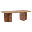 Table basse moderne | 100% panneau de particules enduit de mélamine, épaisseur: 0,7 pouce | Conception durable avec capacité de charge de 55 lb | Parfait pour le salon et les espaces contemporains, élégant et fonctionnel-1901845968-1901845969