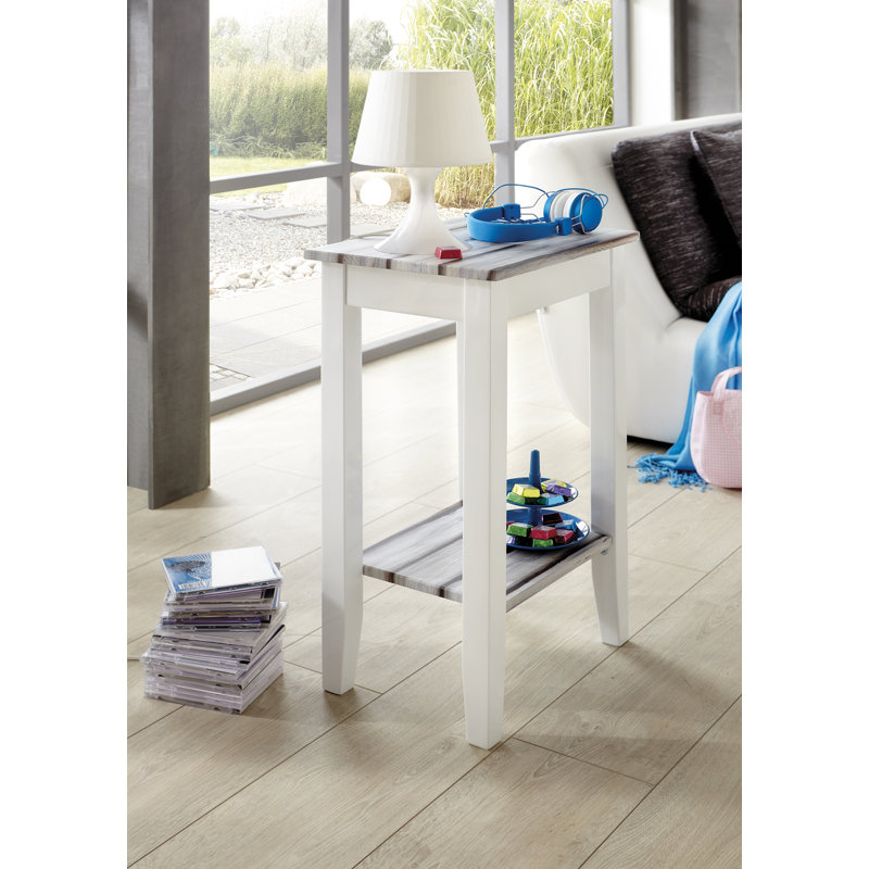 Alex side table with storage space, Martimo Pine