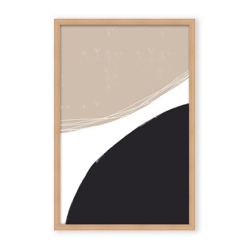 Abstract Joyful Harmony by  - Picture Frame Painting on Paper, Framed Canvas, 24" H x 16" W x 2.375" D, Gold