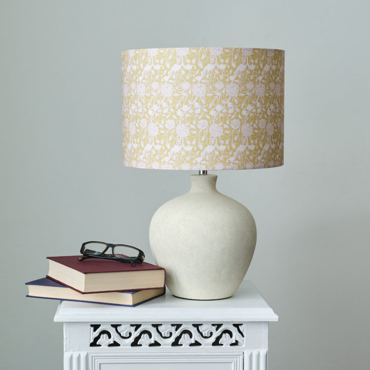 21cm H Cotton Drum Lamp Shade ( Clip On ), Yellow