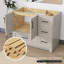 Base de meuble-lavabo simple en bois massif de 42 po seulement-94922493
