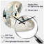 Horloge murale abstraite beige et grise-105566277