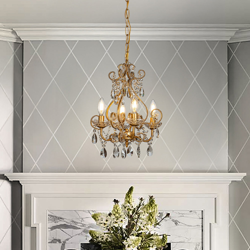 Markees Antique Gold Candlestick Chandelier