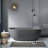 59 " L x 29.5 " W Freestanding and Mounting / Installation Required Soaking Solid Surface Bathtub-87937524