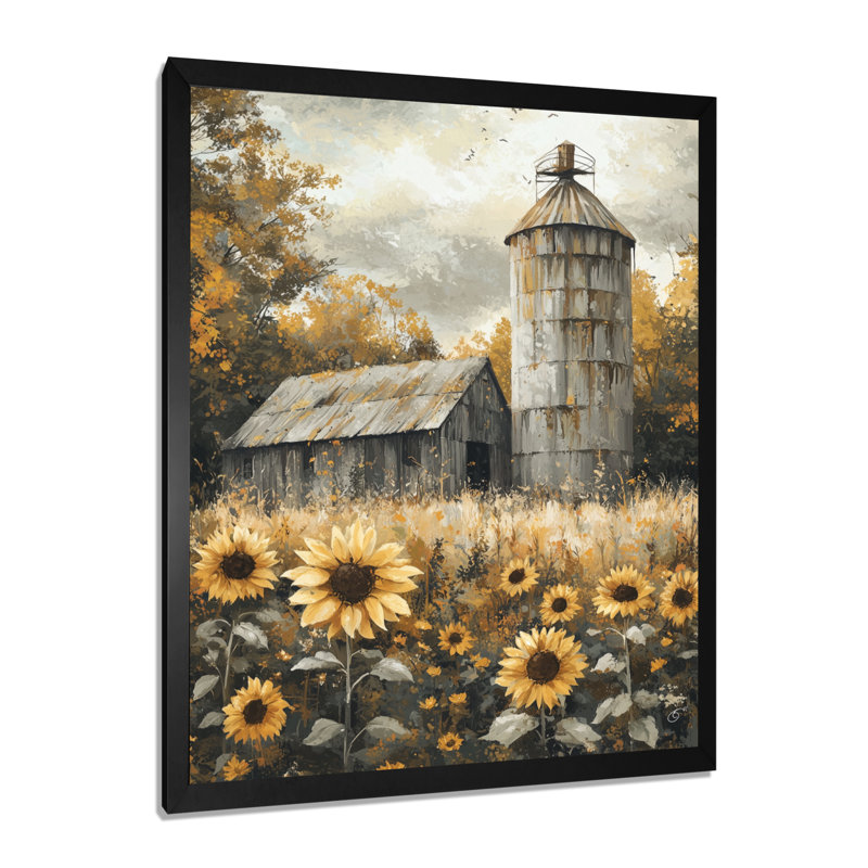Djames - Floral Canvas Prints, Noir, noir, noir, noir, H 20 po x l 12 po, Reproduction encadrée sans passe-partout
