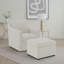 Repose-pieds avec rangement relevable hydraulique Merced Beige-423603481