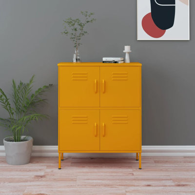 Storage Cabinet Freestanding File Cabinet with Shelves for Office Steel