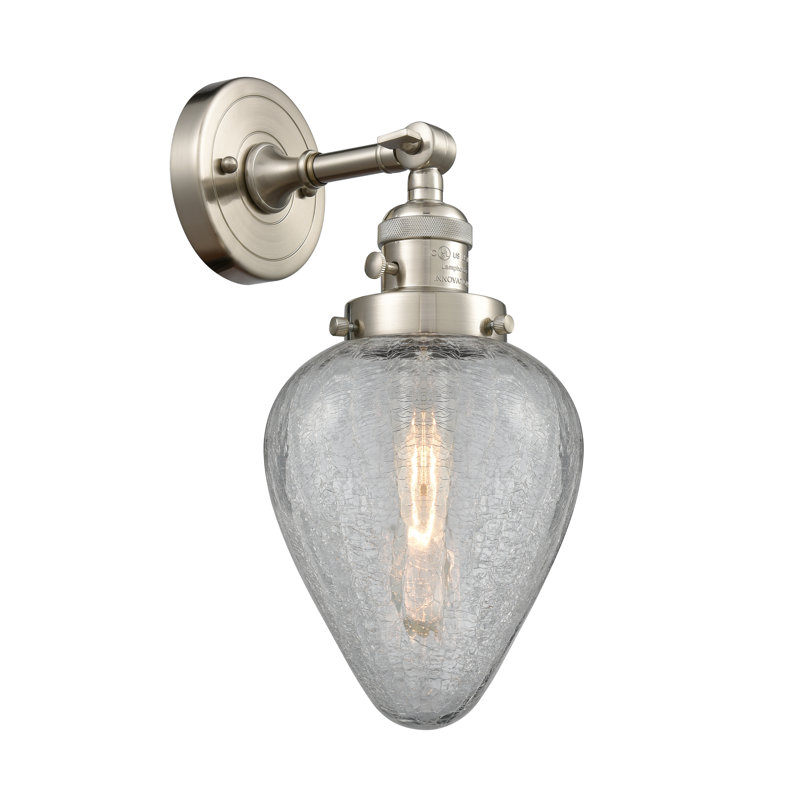 Applique, del et transparent 1 lumière Bontrager, Nickel satiné brossé